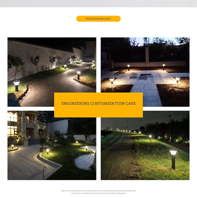 IP65 Outdoor Solar Lawn Lights Garden For Ground Power Supply Irradiation Range