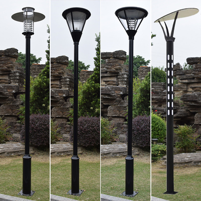 Courtyard Fence Decorative Garden Pole Lights Solar Powered 240x240x8MM 220-230V